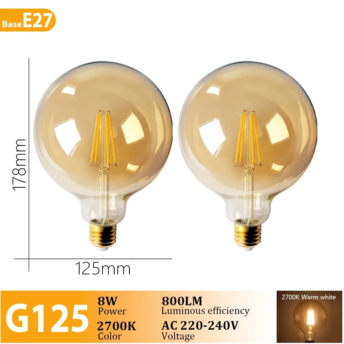 LED Filament Light Bulbs