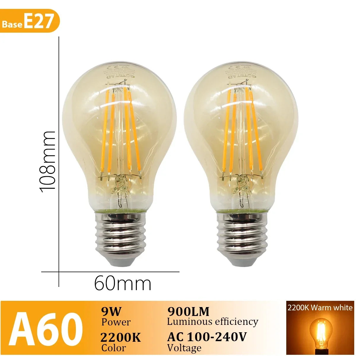 LED Filament Light Bulbs