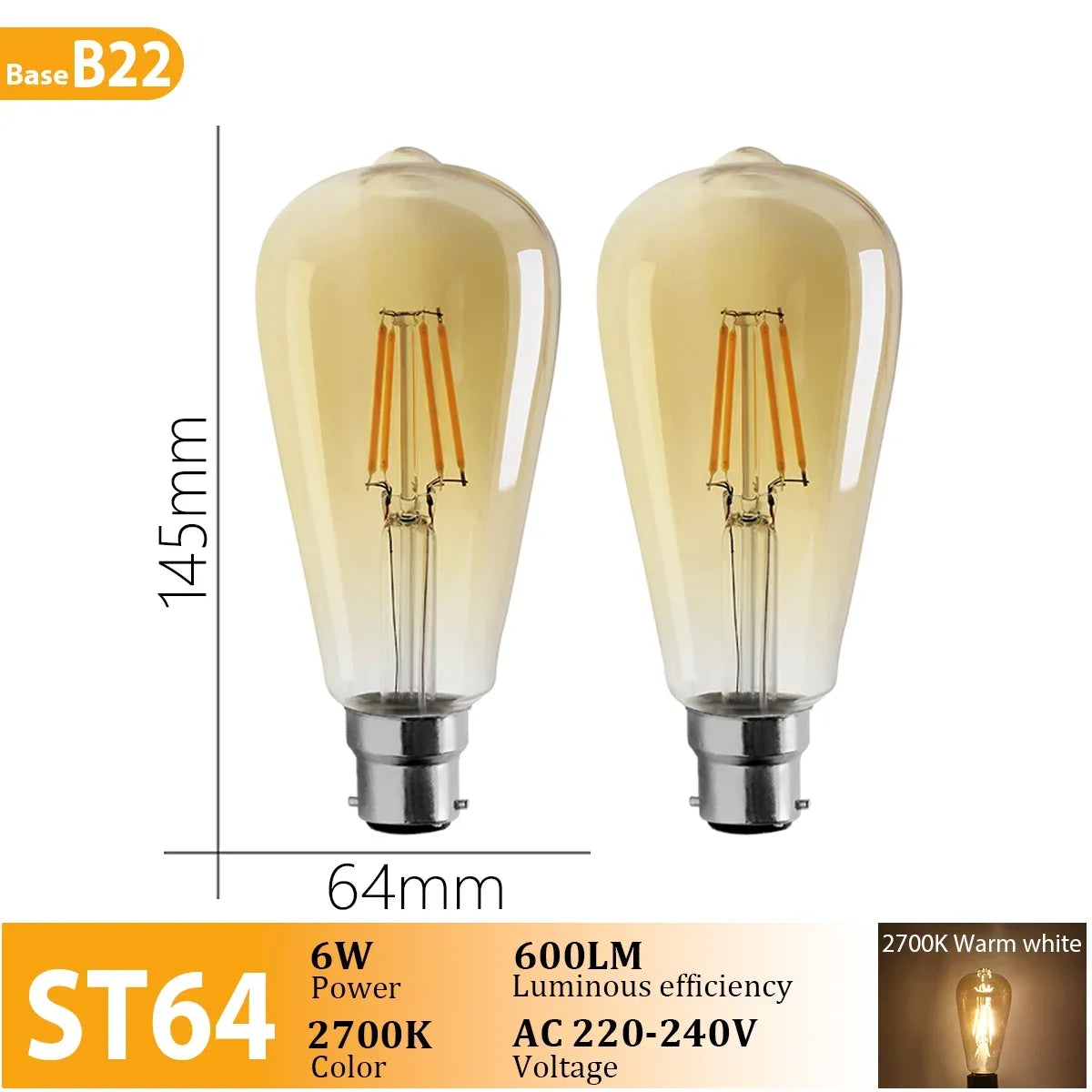 LED Filament Light Bulbs